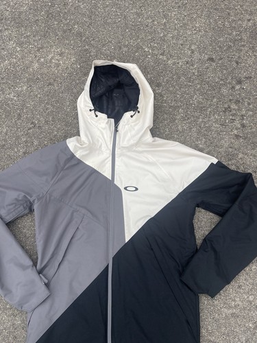 Oakley Snowboarding Parka Coat White/Black/Gray Men’s Size Medium Tech Hooded - Bild 4 von 16