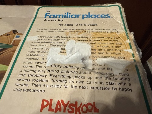 1974 Playskool #480 Familiar Places Holiday Inn Vintage W/ Box Incomplete - Picture 3 of 24