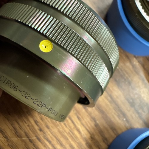 lot of 5 Military Circular Connector ITT Cannon CIR06-32-22P-F80 Bin16 - Picture 3 of 9