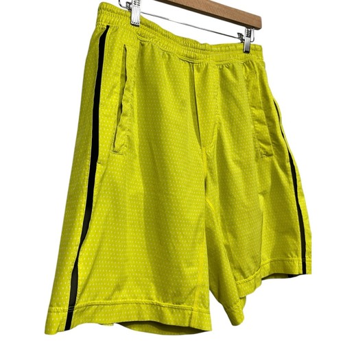 Lululemon Men’s yellow And White Dots Shorts / Size-Large - Picture 3 of 10