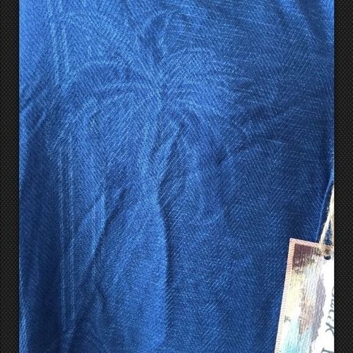 Batik Bay Palm Trees Hawaiian Short Sleeve Button Down Shirt Top Navy Blue XL - Picture 5 of 14