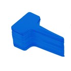 100pcs 10*6 cm Plastikanlage T- -Tags Marker Gartenetiketten (blau)