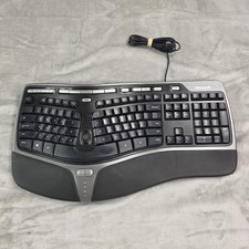 Microsoft Natural Ergonomic Keyboard 4000 v1.0 Wired USB Black KU-0462 Split