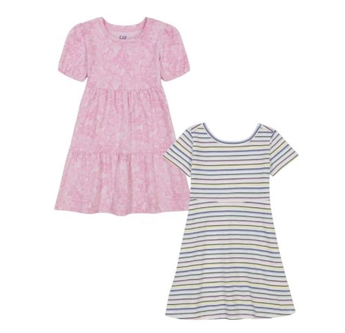 Gap Kids' 2-pack Cotton Dresses Pink Size 6 NWT - Picture 3 of 3