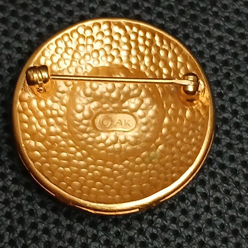 Vintage ANNE KLEIN Gold Tone Sun Pin Brooch. 14.035 - Picture 5 of 5