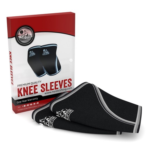 Knee Sleeves (1 Pair) Support & Compression for Weightlifting, Powerlifting &... - Picture 7 of 7