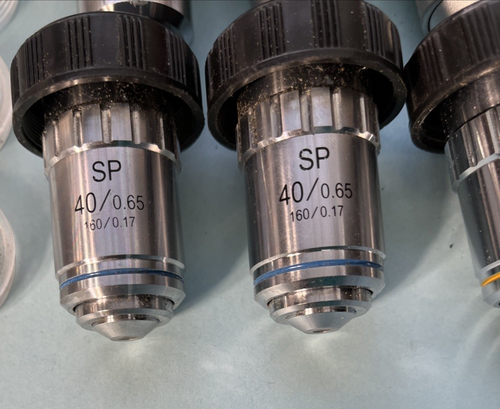 Lot of 14) Microscope Objectives - Plan, Semi, Oil PHP & Eyepieces WF10X DIN/18 - Picture 5 of 11