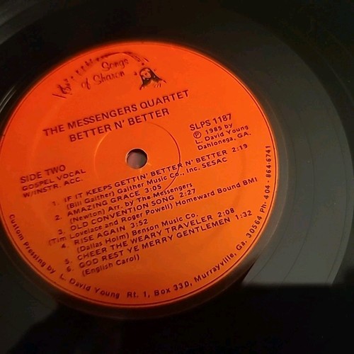 Messengers Quartet "Holy Is Thy Name" and "Better N Better" Albums Very Good - Picture 11 of 11
