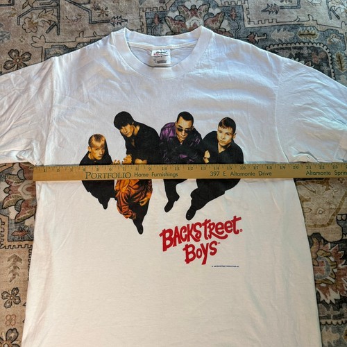 T-shirt vintage Y2k Backstreet Boys Tour concerto taglia media 1998 maglietta grafica - Foto 8 di 9