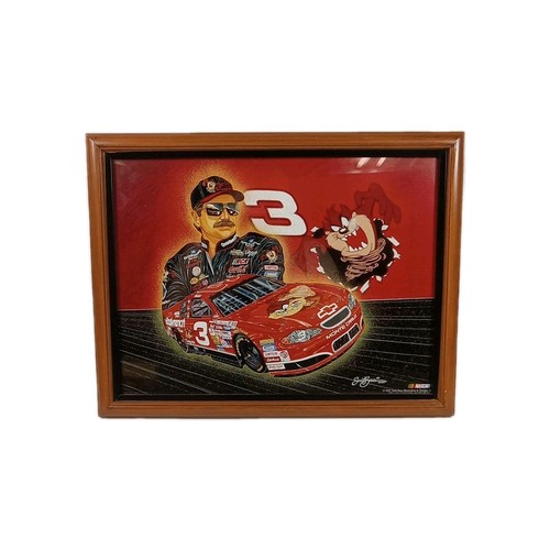 Sam Bass Illustrationen gerahmt Dale Earnhardt & Tasmanian Devil ...............CP - Bild 2 von 5
