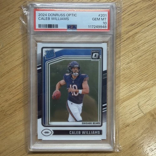 2024 Donruss Optic Rated Rookie #201 Caleb Williams psa 10