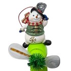 Roman Inc Fan-Tasticks Snowman with Spinning Fan Lights 1990's Christmas Holiday