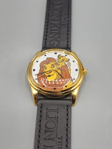 Orologio Disney Il Re Leone Quarzo Vintage 1994 Mufasa & Simba Promozionale Mai Indossato - Foto 10 di 18