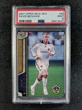 2007 Upper Deck MLS Soccer DAVID BECKHAM Base Set LA Galaxy #63 PSA 9