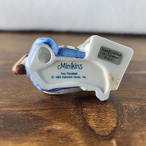 Figura Hallmark Little Gallery Minikins Mouse Just Write For You 1983 - Imagen 9 de 11