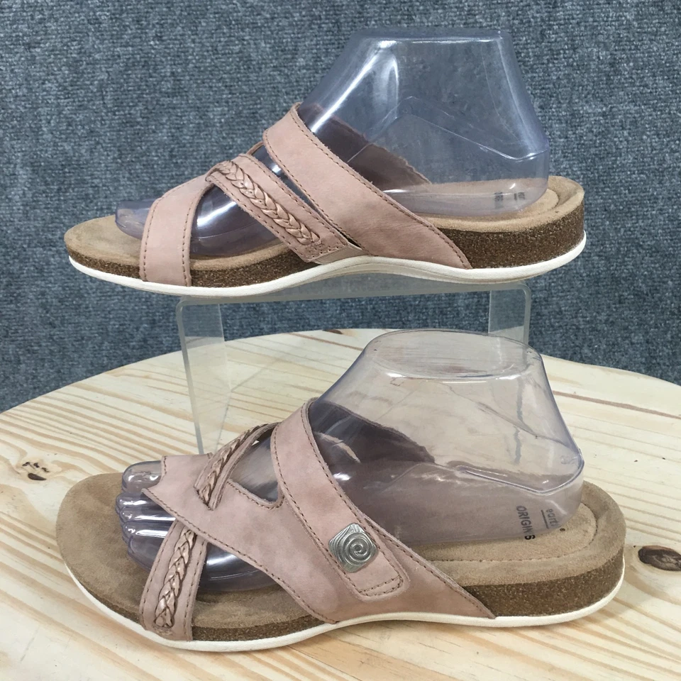 Sandalias Earth Origins Mujer 9 M Bosk Brent Tanga Cuero Rosa Informales Sin Cordones Foto 2 de 4