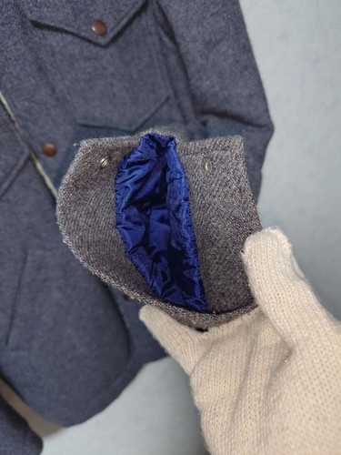 Wrangler Men's Gray Wool Blend Boa Jacket with Pockets M Used - Picture 5 of 9