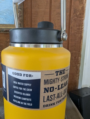 YETI Rambler 1 GALLON JUG /Limited Edition/Retired ALPINE YELLOW - Picture 3 of 4
