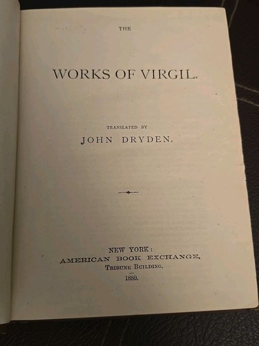 1870 The Works Of Virgil Translated By John Dryden - Bild 1 von 17