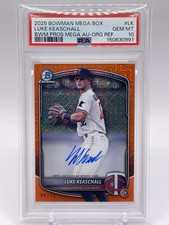 2025 Bowman Prospect Mega, #BMA-LK, Auto, LUKE KEASCHALL 04/25 PSA GEM MT 10