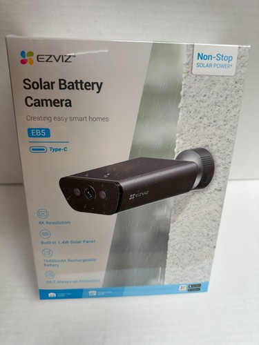 EZVIZ EB5 4K - Smart Wireless WiFi Outdoor Solar Battery Camera