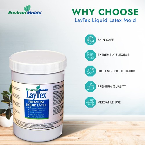 EnvironMolds LayTex Liquid Latex Mold Making Rubber, 32-oz. - Quality, Flexib... - Picture 4 of 9