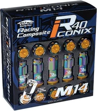 KYO-EI RACING COMPOSITE R40 ICONIX M14 X P1.5 LOCK & NUT (ALU CAP) RIA-14NA OEM