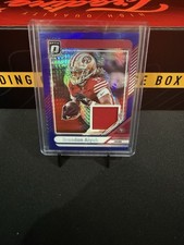 2024 Panini Donruss Optic Brandon Aiyuk Threads #DTB-BAK Blue Hyper Prizm Patch