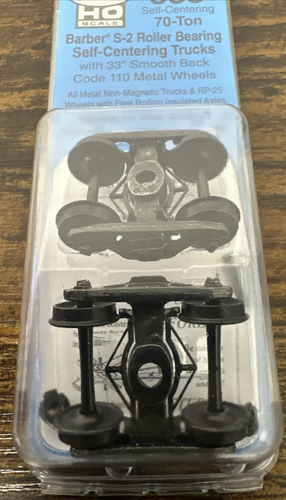 Kadee HO Scale #558 70 Ton Barber S-2 Roller Bearing Trucks w/33" Code 110 Wheel - Picture 2 of 4