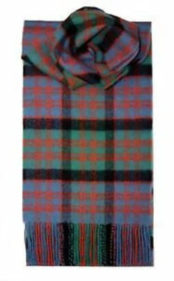 Écharpe En Pure Laine Multicolore Lochcarron – Fabriquée En Écosse, Classique Et Chaleureuse