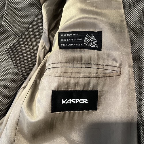 Vintage Kasper Sport Jacket Classic Suit Coat Blazer Canada Made Size 42L - Picture 2 of 3