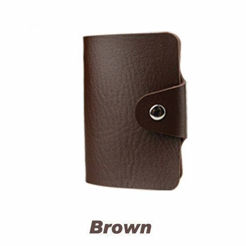 Men's Slim ID Credit Card Holder Pocket Case Purse Wallet For Cards PU Leather - Picture 3 of 17