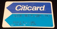 Citicard ~ Citicorp ~ Citibank Credit Card ~ exp 1990 ~ our item # cc2138