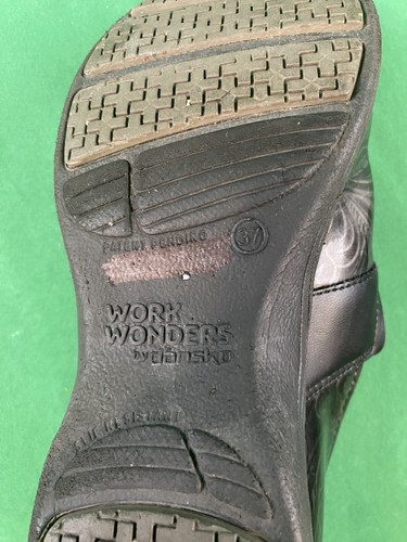 Work Wonders by Dansko Damen Schwarz/Grau Paisley Blumen Clog Pantoletten Größe EUR 37 - Bild 5 von 7