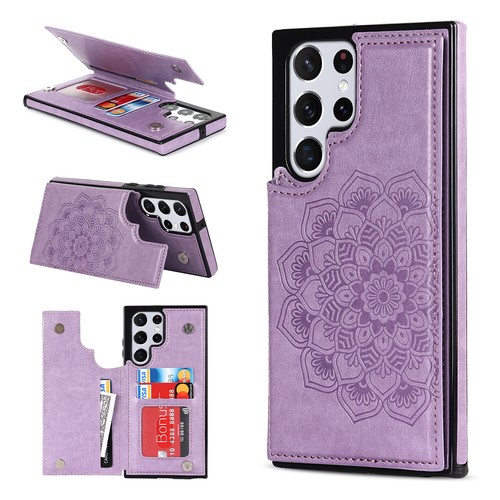 Custodia portafoglio pelle sottile porta carte Fr Samsung Galaxy S25 S24 Ultra Plus - Foto 37 di 70