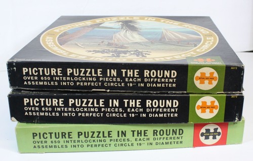 3 Vtg Picture Puzzle in the Round Lot Notre Dame Waialae Golf Hawaii Bora Bora - Picture 6 of 12