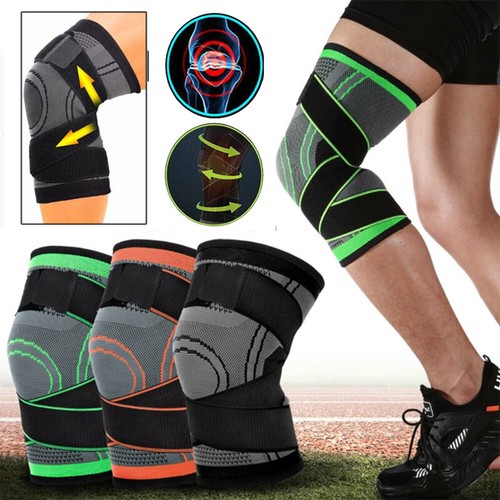 3D Knee Sleeve Compression Brace Support Strap Sport Joint Pain Arthritis Relief