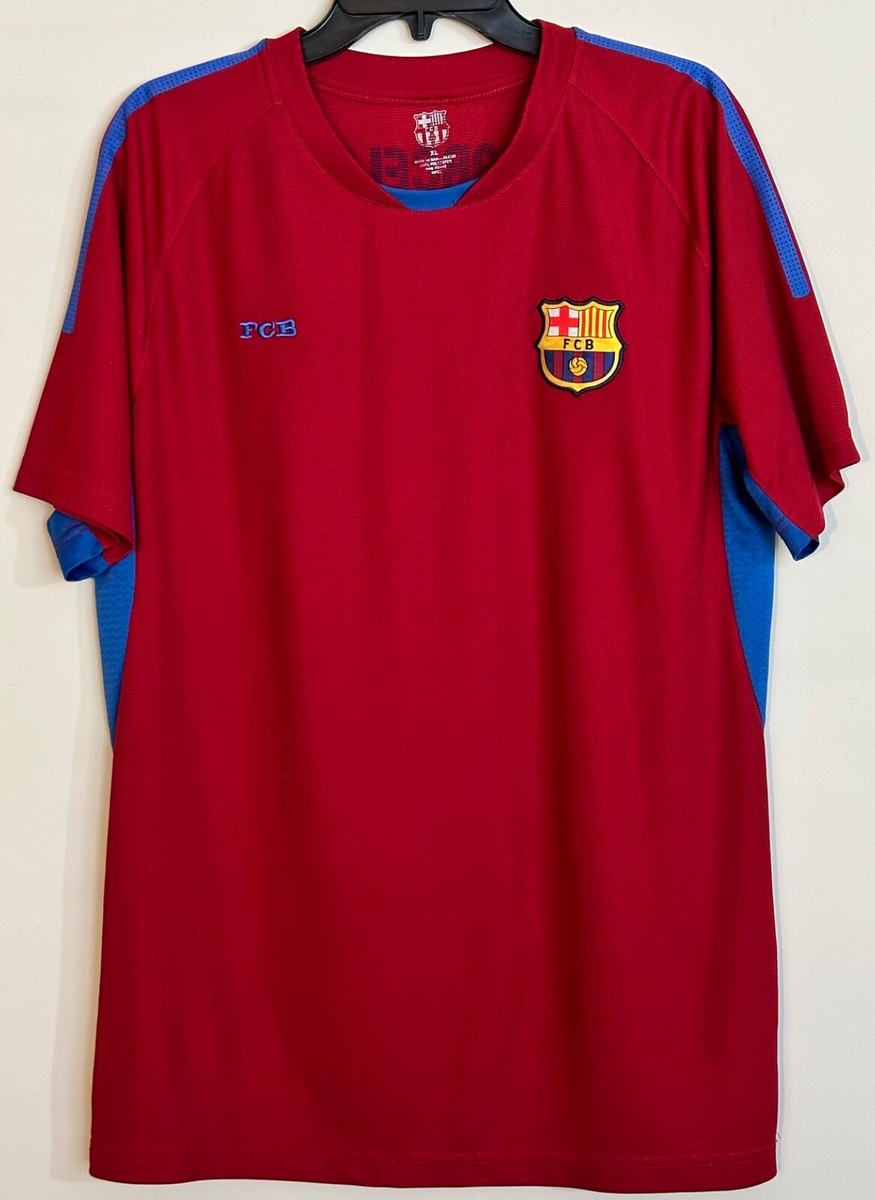FC Barcelona Soccer Jersey Men's Size XL Red Color FCB Shirt Sewn