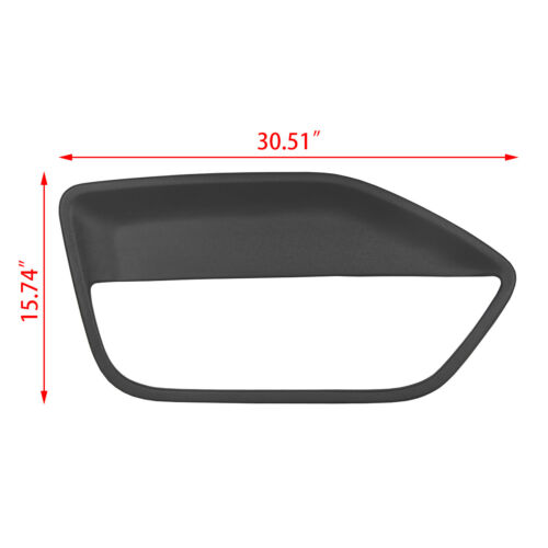 For 2005-2009 Ford Mustang Pair Interior Door Panel Insert Hard Cover Black - Picture 5 of 12