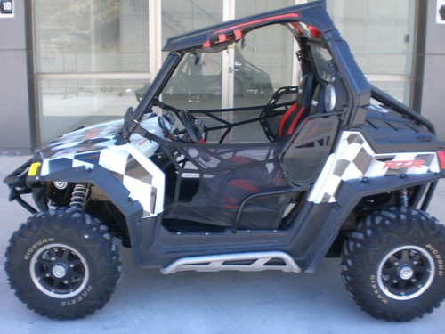 Racing WRAP VINYL QUAD POLARIS RZRS RZR800S RZR 800 FLAG UTV RANGER 2011 2015 - Picture 5 of 6
