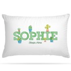 Personalised Cute Cactus Pillow Case Add Custom Name Option Cute Bedroom Deco