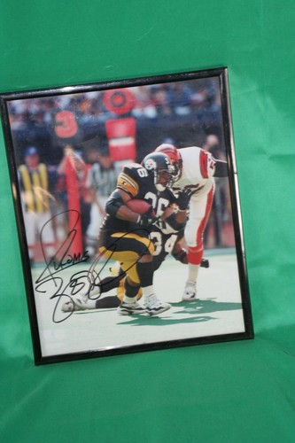 Jerome Bettis von den Pittsburg Steelers handsigniertes 8" x 10" gerahmtes Bild - Bild 2 von 2