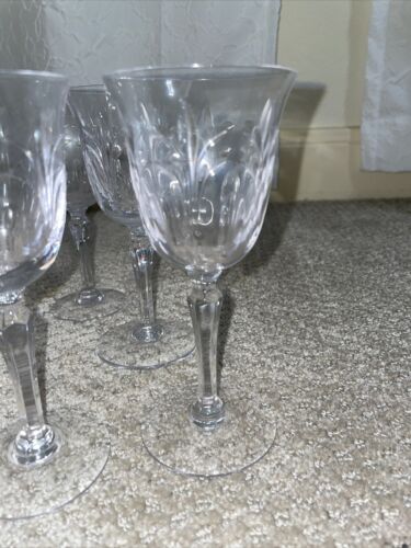 12er Set Tiffin Glas Schliff Design 6" Gläser Weinkelche - Bild 2 von 4