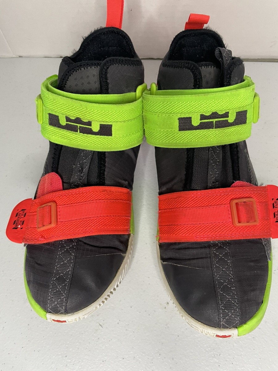 NIKE LEBRON SOLDIER XIII thunder grey green red purple sneakers sz