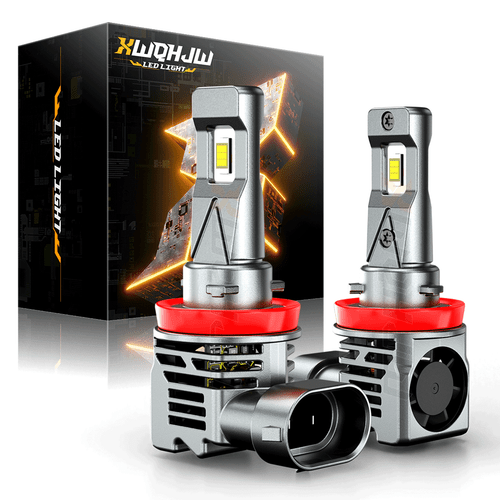H11 LED Headlight Bulbs DC9-32V 65W 10000LM 6000K Cool White 600% Brighten H8 H9 - Foto 1 di 12