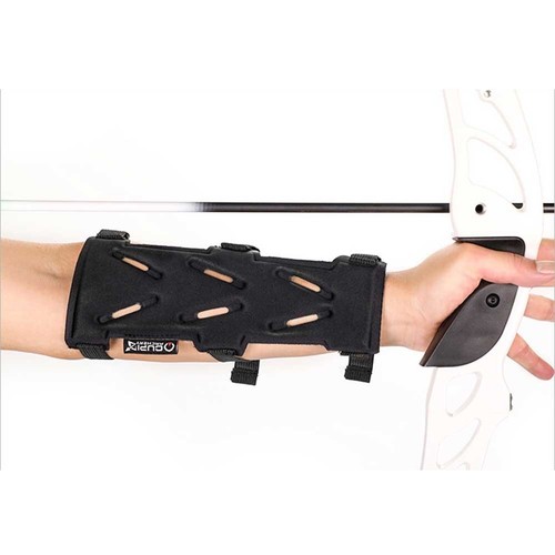 1pc Adjustable Archery-arm Guard Hollow Design Breathable Left Right Hands 23cm - Picture 11 of 24