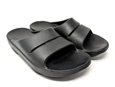 Oofos Ooahh Black Recovery Slide Sandal W9-M7-EU40 Slip On Sport Comfort
