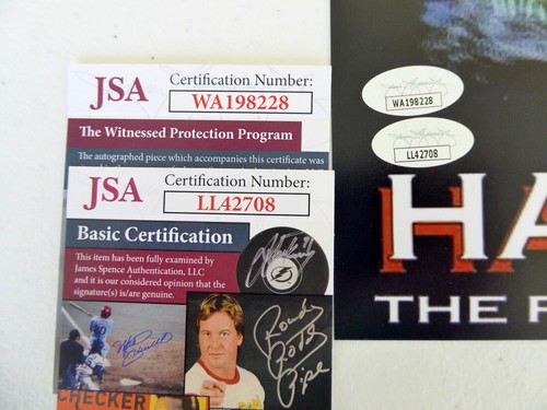 Danielle Harris & Tom Morga Signed 12x18 Photo, H4, Jamie Lloyd, Myers, JSA COA - Picture 2 of 2