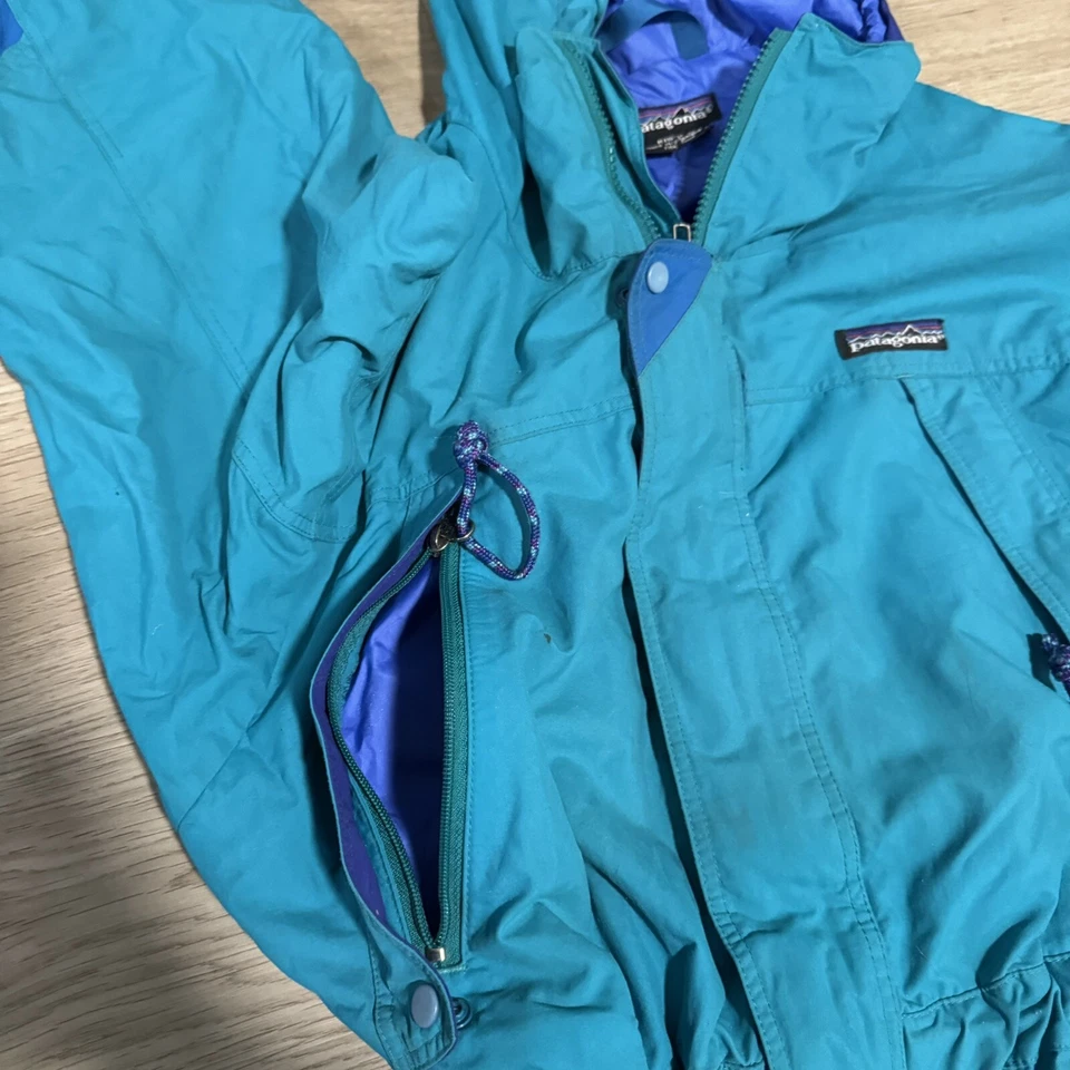 Vintage Patagonia Kids One Piece Snowsuit Medium Teal - Image 4 of 4
