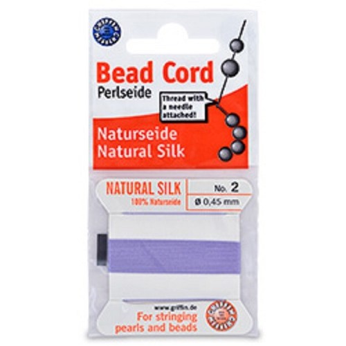 Griffin Silk Beading Thread W Needle 2 Meter - Cord for Stringing Beads & Pearls - Picture 35 of 196
